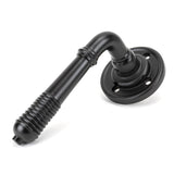 From The Anvil - Aged Bronze Reeded Lever on Rose Set - Unsprung | Sku. 50089 | Trade Door Handles.
