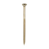 This is an image of Timco - C2 Clamp-Fix Screws - TX - Double Countersunk with Ribs - Twin-Cut - Yellow 5.0 x 90mm - (100 PCS Box) 50090C2C