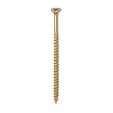 This is an image of Timco - Solo Chipboard & Woodscrews - PZ - Double Countersunk - Yellow 5.0 x 90mm - (100 PCS Box) 50090SOLOC