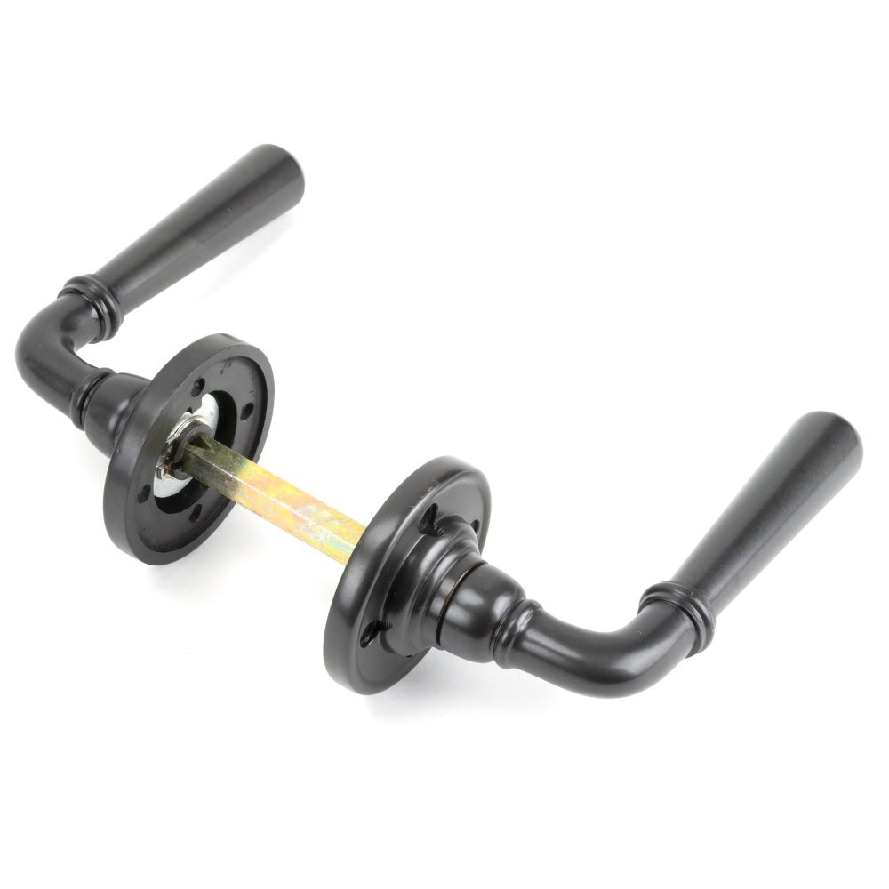 From The Anvil - Aged Bronze Newbury Lever on Rose Set - Unsprung | Sku. 50094 | Trade Door Handles.