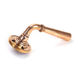 From The Anvil - Polished Bronze Newbury Lever on Rose Set - Unsprung | Sku. 50095 | Trade Door Handles.