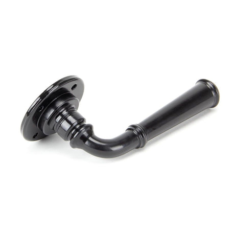 From The Anvil - Black Regency Lever on Rose Set - Unsprung | Sku. 50097 | Trade Door Handles.