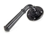 From The Anvil - Black Regency Lever on Rose Set - Unsprung | Sku. 50097 | Trade Door Handles.