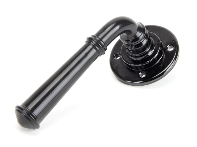 From The Anvil - Black Regency Lever on Rose Set - Unsprung | Sku. 50097 | Trade Door Handles.