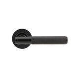 From The Anvil - Aged Bronze Brompton Lever on Rose Set (Plain) - Unsprung | Sku. 50099 | Trade Door Handles.