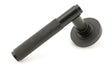 From The Anvil - Aged Bronze Brompton Lever on Rose Set (Plain) - Unsprung | Sku. 50099 | Trade Door Handles.