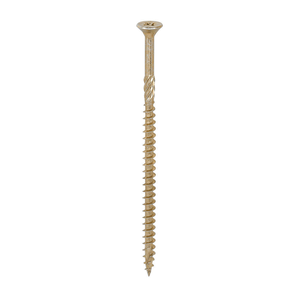 This is an image of Timco - C2 Strong-Fix Screws - PZ - Double Countersunk - Twin-Cut - Yellow 5.0 x 100mm - (800 PCS Tub) 50100C2LT