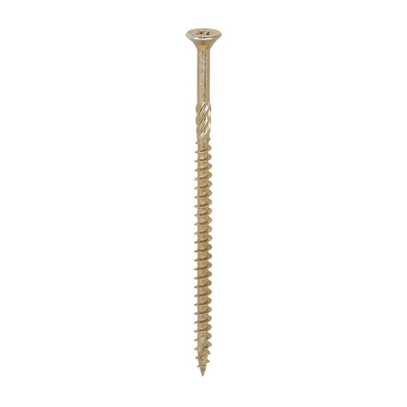This is an image of Timco - C2 Strong-Fix Screws - PZ - Double Countersunk - Twin-Cut - Yellow 5.0 x 100mm - (800 PCS Tub) 50100C2LT