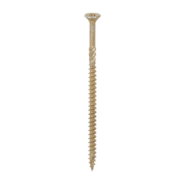 This is an image of Timco - C2 Strong-Fix Screws - PZ - Double Countersunk - Twin-Cut - Yellow 5.0 x 100mm - (100 PCS Box) 50100C2