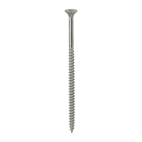 This is an image of Timco - Classic Multi-Purpose Screws - PZ - Double Countersunk - A4 Stainless Steel 5.0 x 100mm - (100 PCS Box) 50100CLA4