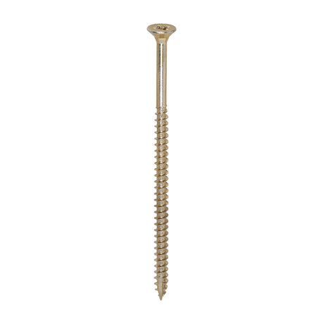This is an image of Timco - Classic Multi-Purpose Screws - PZ - Double Countersunk - Yellow 5.0 x 100mm - (100 PCS Box) 50100CLAF