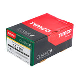 This is an image of Timco - Classic Multi-Purpose Screws - PZ - Double Countersunk - Yellow 5.0 x 100mm - (100 PCS Box) 50100CLAF