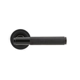 From The Anvil - Aged Bronze Brompton Lever on Rose Set (Art Deco) - Unsprung | Sku. 50100 | Trade Door Handles.