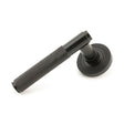 From The Anvil - Aged Bronze Brompton Lever on Rose Set (Beehive) - Unsprung | Sku. 50101 | Trade Door Handles.