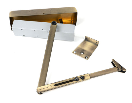 From The Anvil - Aged Brass Size 2-5 Door Closer & Cover | Sku. 50107 | Trade Door Handles.