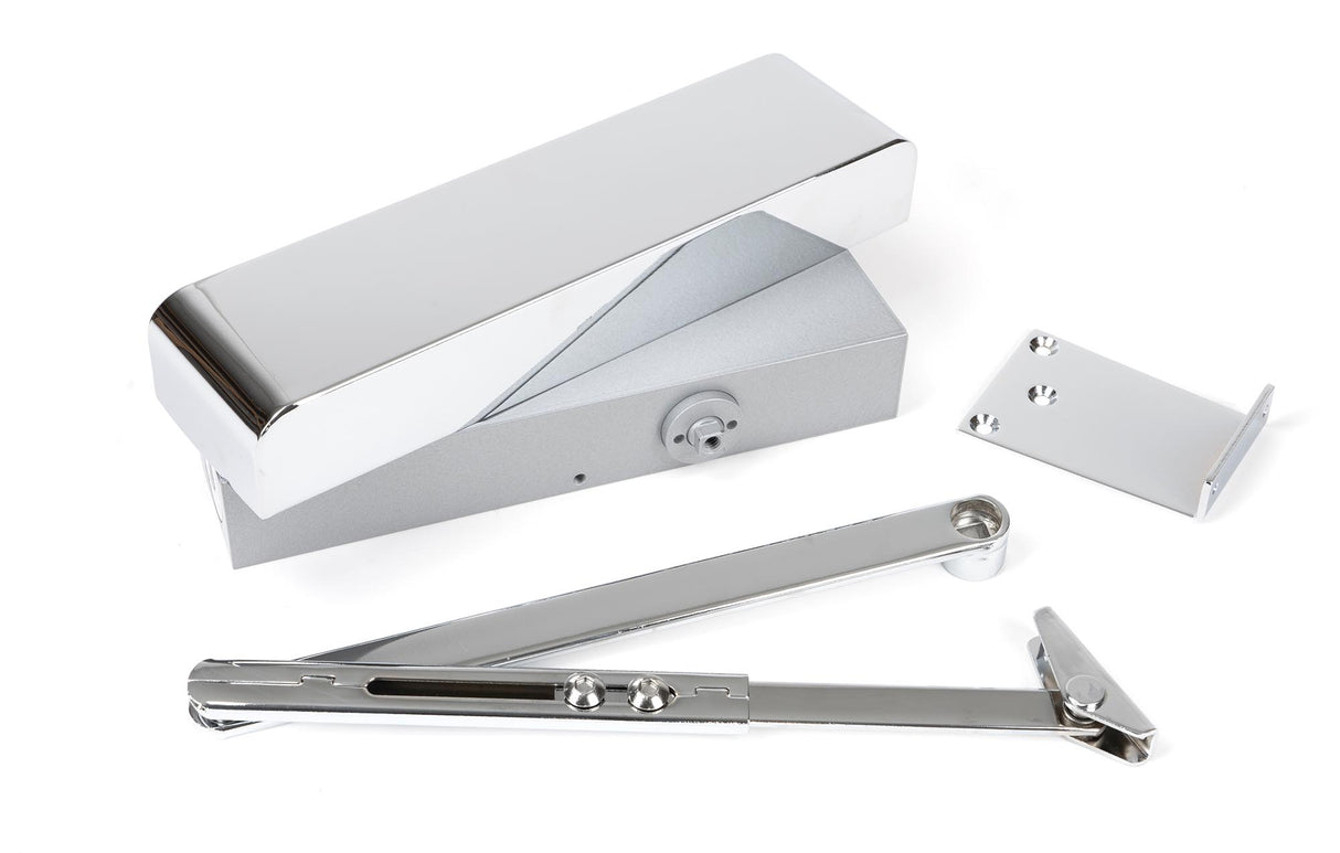 From The Anvil - Polished Chrome Size 2-5 Door Closer & Cover | Sku. 50110 | Trade Door Handles.