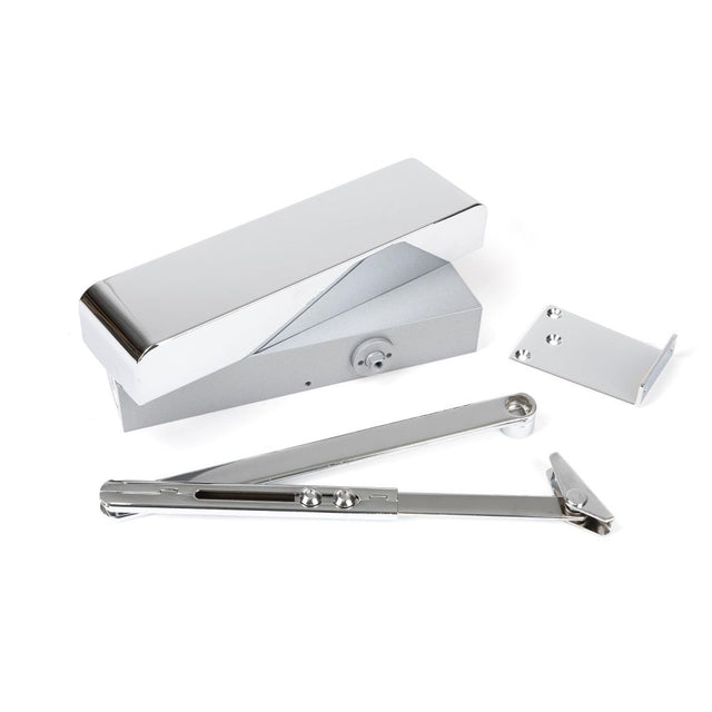 From The Anvil - Polished Chrome Size 2-5 Door Closer & Cover | Sku. 50110 | Trade Door Handles.