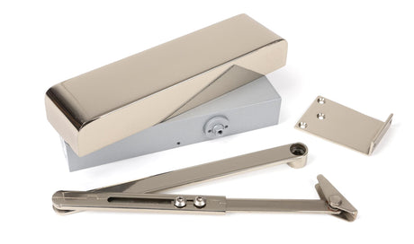 From The Anvil - Polished Nickel Size 2-5 Door Closer & Cover | Sku. 50111 | Trade Door Handles.