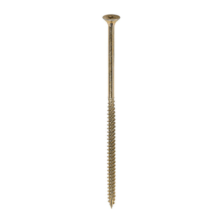 This is an image of Timco - Classic Multi-Purpose Screws - PZ - Double Countersunk - Yellow 5.0 x 120mm - (100 PCS Box) 50120CLAF