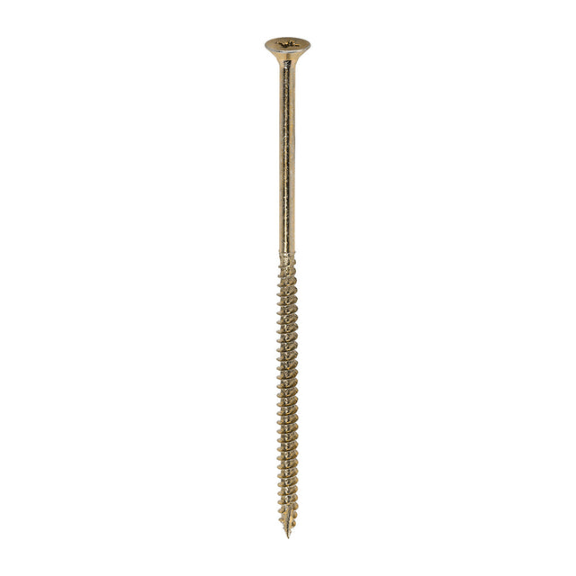 This is an image of Timco - Classic Multi-Purpose Screws - PZ - Double Countersunk - Yellow 5.0 x 120mm - (100 PCS Box) 50120CLAF