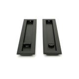 From The Anvil - Aged Bronze 250mm Art Deco Rectangular Pull - Privacy Set | Sku. 50121 | Trade Door Handles.