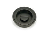 From The Anvil - Aged Bronze 60mm Art Deco Round Pull - Privacy Set | Sku. 50128 | Trade Door Handles.