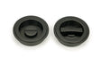From The Anvil - Aged Bronze 60mm Art Deco Round Pull - Privacy Set | Sku. 50128 | Trade Door Handles.