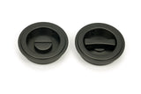 From The Anvil - Aged Bronze 60mm Art Deco Round Pull - Privacy Set | Sku. 50128 | Trade Door Handles.