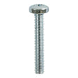 This is an image of Timco - Metric Threaded Machine Screws - PZ - Pan Head - Zinc M5 x 12mm - (100 PCS Box) 5012PPM