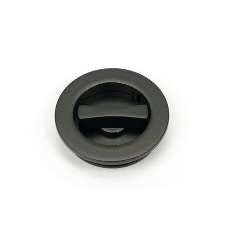 From The Anvil - Aged Bronze 60mm Plain Round Pull - Privacy Set | Sku. 50130 | Trade Door Handles.