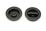 From The Anvil - Aged Bronze 60mm Plain Round Pull - Privacy Set | Sku. 50130 | Trade Door Handles.