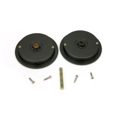 From The Anvil - Aged Bronze 75mm Plain Round Pull - Privacy Set | Sku. 50131 | Trade Door Handles.