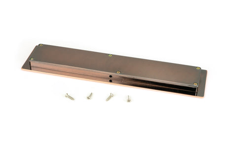 From The Anvil - Polished Bronze 250mm Art Deco Rectangular Pull | Sku. 50135 | Trade Door Handles.