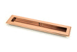 From The Anvil - Polished Bronze 250mm Art Deco Rectangular Pull | Sku. 50135 | Trade Door Handles.