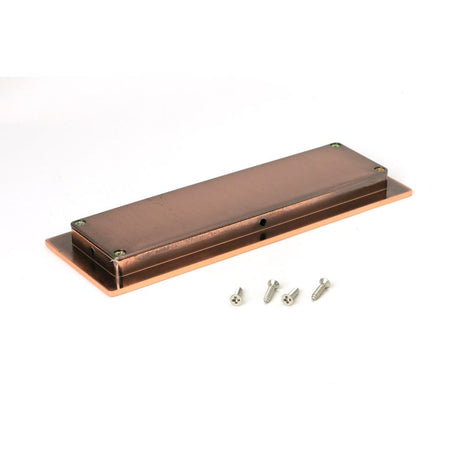 From The Anvil - Polished Bronze 175mm Plain Rectangular Pull | Sku. 50136 | Trade Door Handles.