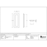 From The Anvil - Polished Bronze 175mm Plain Rectangular Pull | Sku. 50136 | Trade Door Handles.