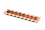From The Anvil - Polished Bronze 250mm Plain Rectangular Pull | Sku. 50137 | Trade Door Handles.