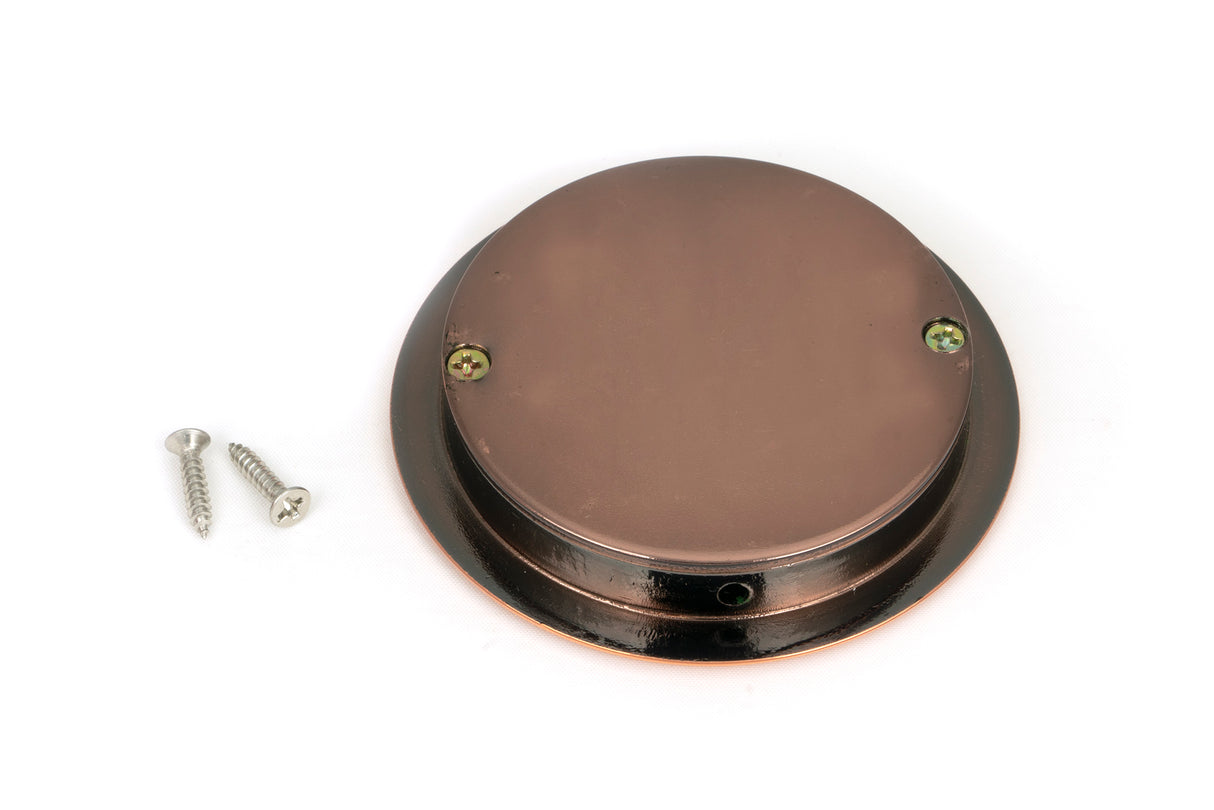 From The Anvil - Polished Bronze 75mm Art Deco Round Pull | Sku. 50143 | Trade Door Handles.