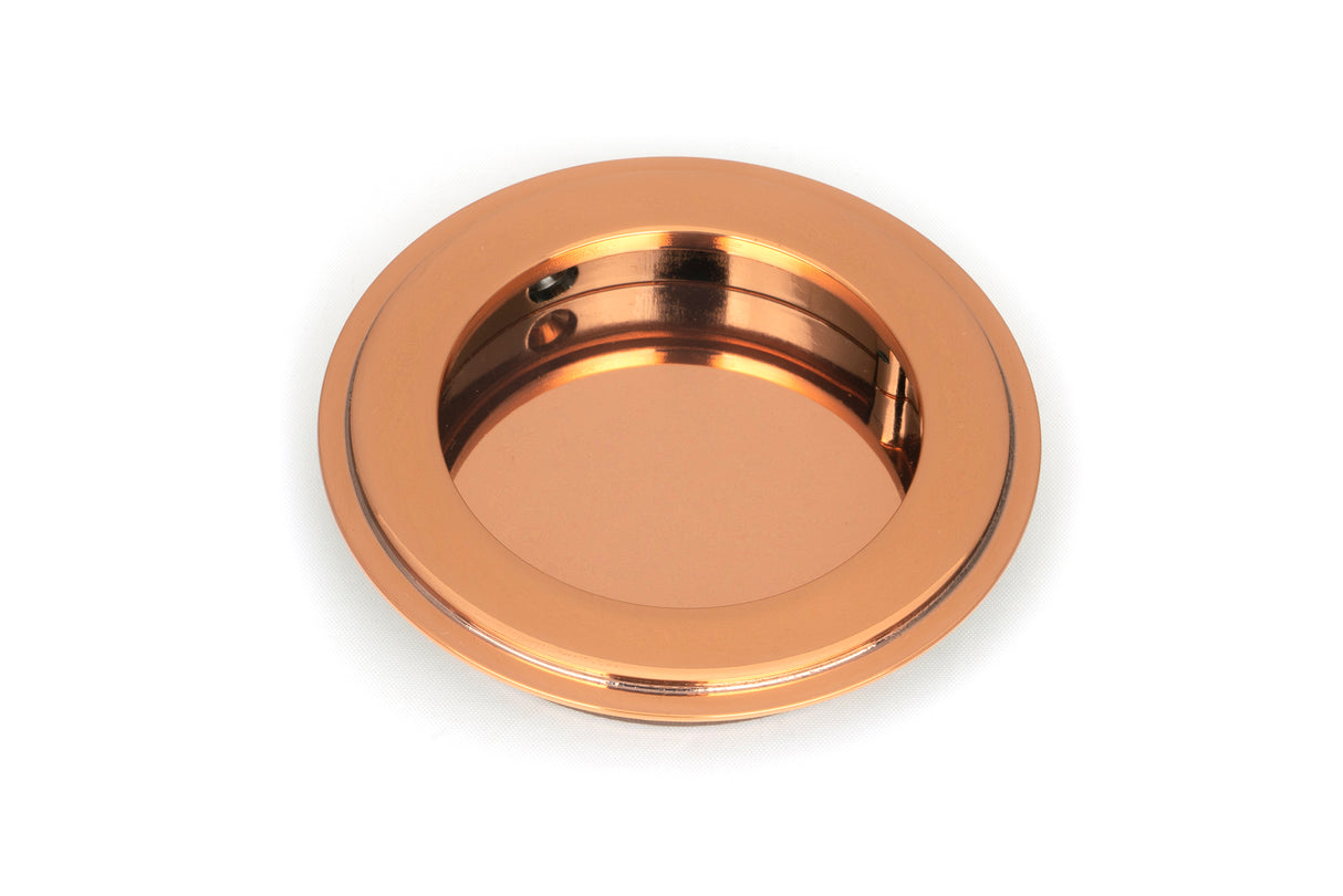 From The Anvil - Polished Bronze 75mm Art Deco Round Pull | Sku. 50143 | Trade Door Handles.