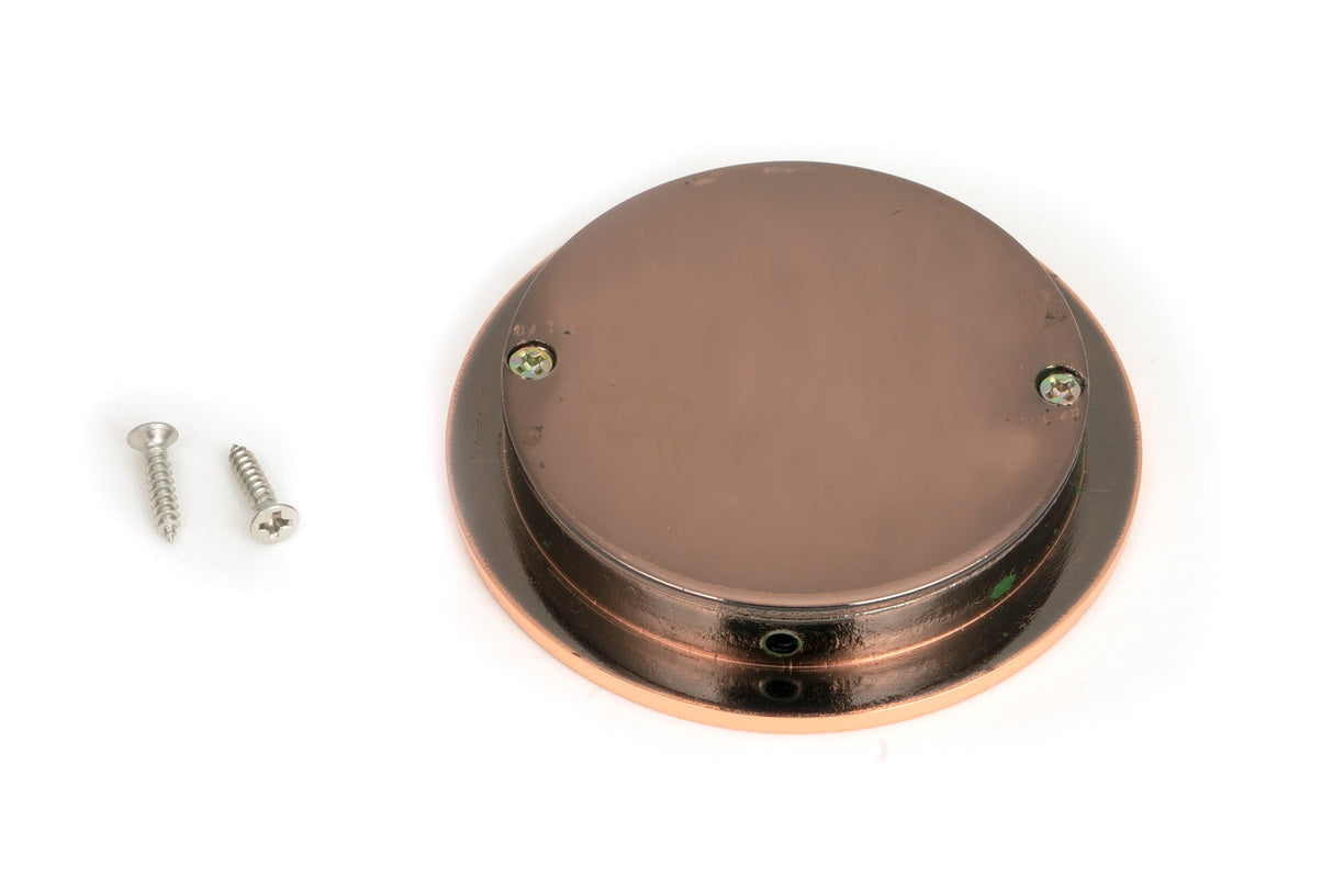 From The Anvil - Polished Bronze 75mm Plain Round Pull | Sku. 50145 | Trade Door Handles.