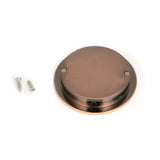 From The Anvil - Polished Bronze 75mm Plain Round Pull | Sku. 50145 | Trade Door Handles.