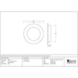 From The Anvil - Polished Bronze 75mm Plain Round Pull | Sku. 50145 | Trade Door Handles.