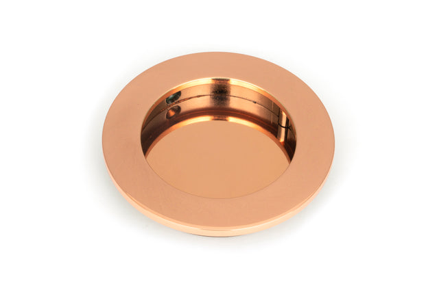 From The Anvil - Polished Bronze 75mm Plain Round Pull | Sku. 50145 | Trade Door Handles.