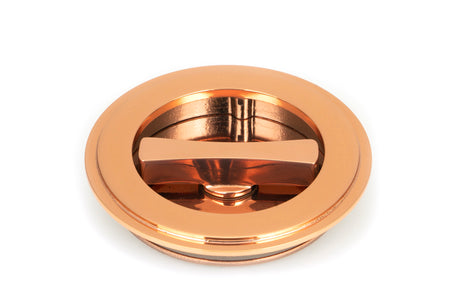 From The Anvil - Polished Bronze 75mm Art Deco Round Pull - Privacy Set | Sku. 50147 | Trade Door Handles.