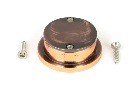 From The Anvil - Polished Bronze 34mm Round Finger Edge Pull | Sku. 50151 | Trade Door Handles.