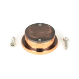 From The Anvil - Polished Bronze 34mm Round Finger Edge Pull | Sku. 50151 | Trade Door Handles.