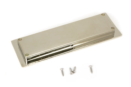 From The Anvil - Polished Nickel 175mm Art Deco Rectangular Pull | Sku. 50152 | Trade Door Handles.