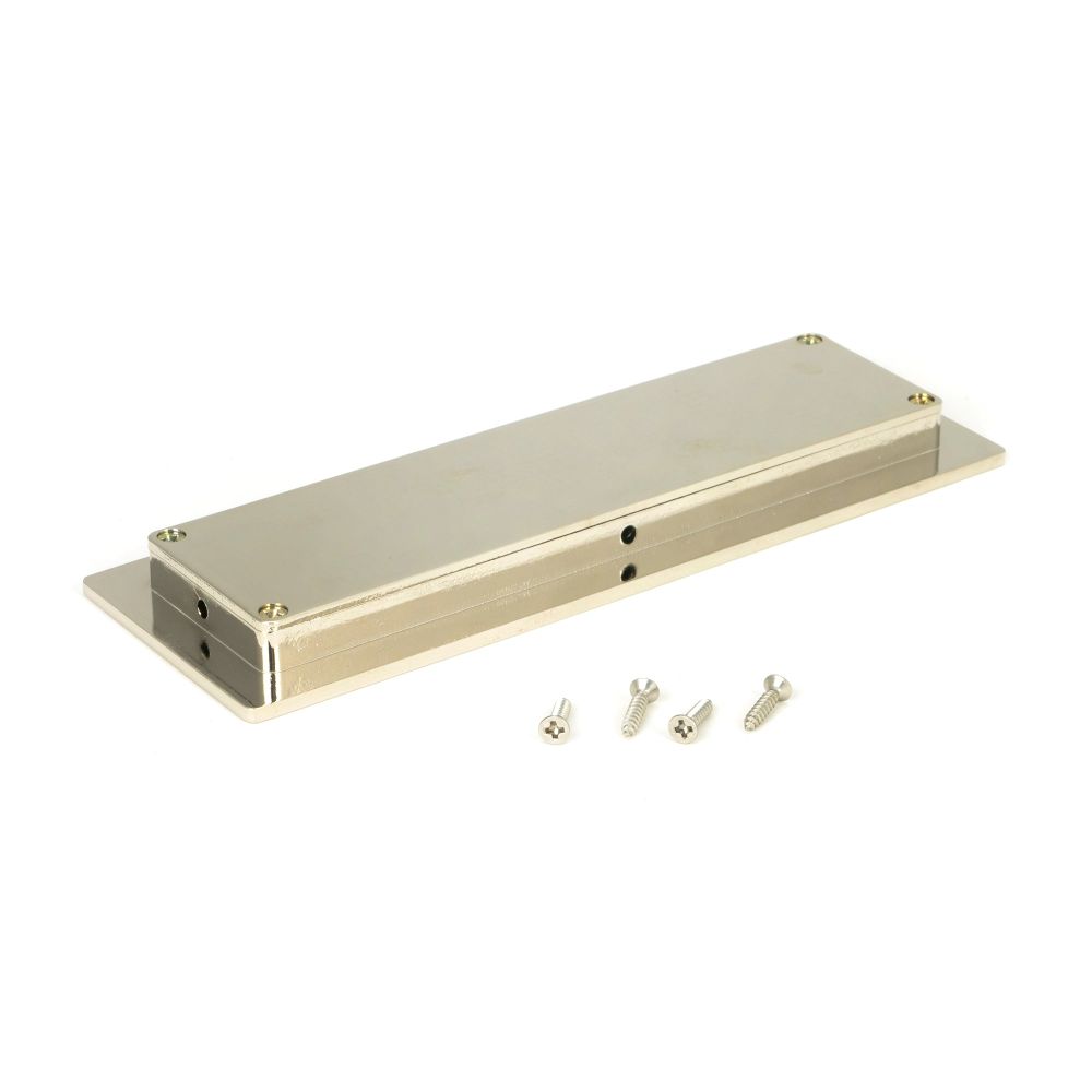 From The Anvil - Polished Nickel 175mm Plain Rectangular Pull | Sku. 50154 | Trade Door Handles.