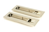 From The Anvil - Polished Nickel 175mm Art Deco Rectangular Pull -Privacy Set | Sku. 50156 | Trade Door Handles.