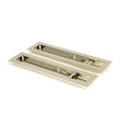 From The Anvil - Polished Nickel 250mm Plain Rectangular Pull - Privacy Set | Sku. 50159 | Trade Door Handles.